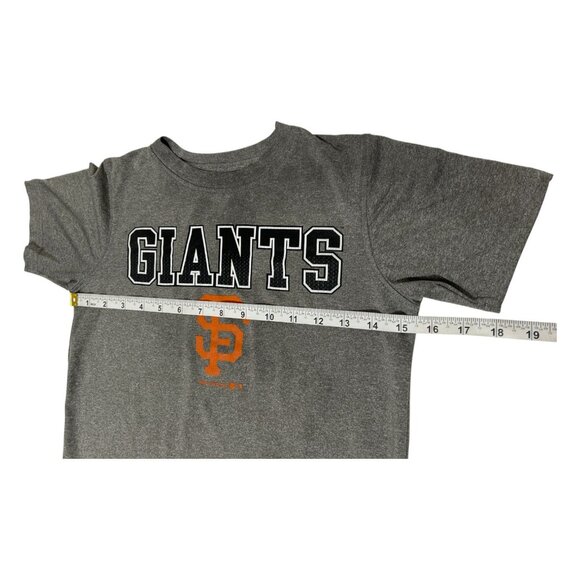 San Francisco Giants Boys Size S 6/7 T-Shirt Gray Short Sleeve Athletic Baseball - Picture 11 of 12
